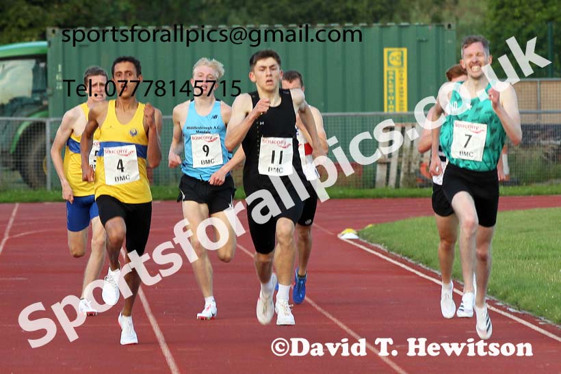 BMC 1500 metres, BMC, Chester le Street, July 19th. Photo: David T. Hewitson/Sports for All Pics